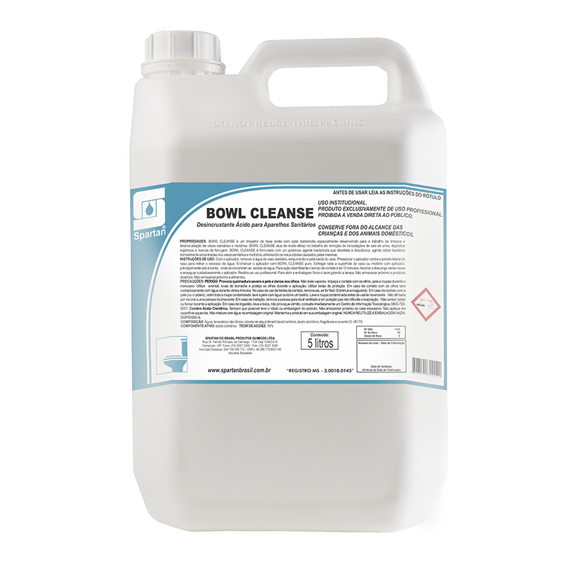 Bowl Cleanse para sanitários Spartan