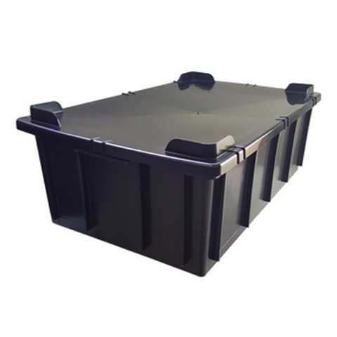 Caixa Plástica Fechada Com Tampa 36 Litros Lar Plastico