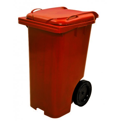 Carrinho Container de Lixo 120Lt´s - Marrom
