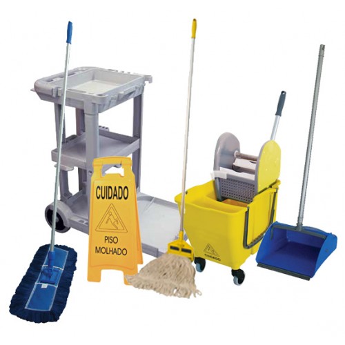 Carrinho de Limpeza Multifuncional America Pan Completo