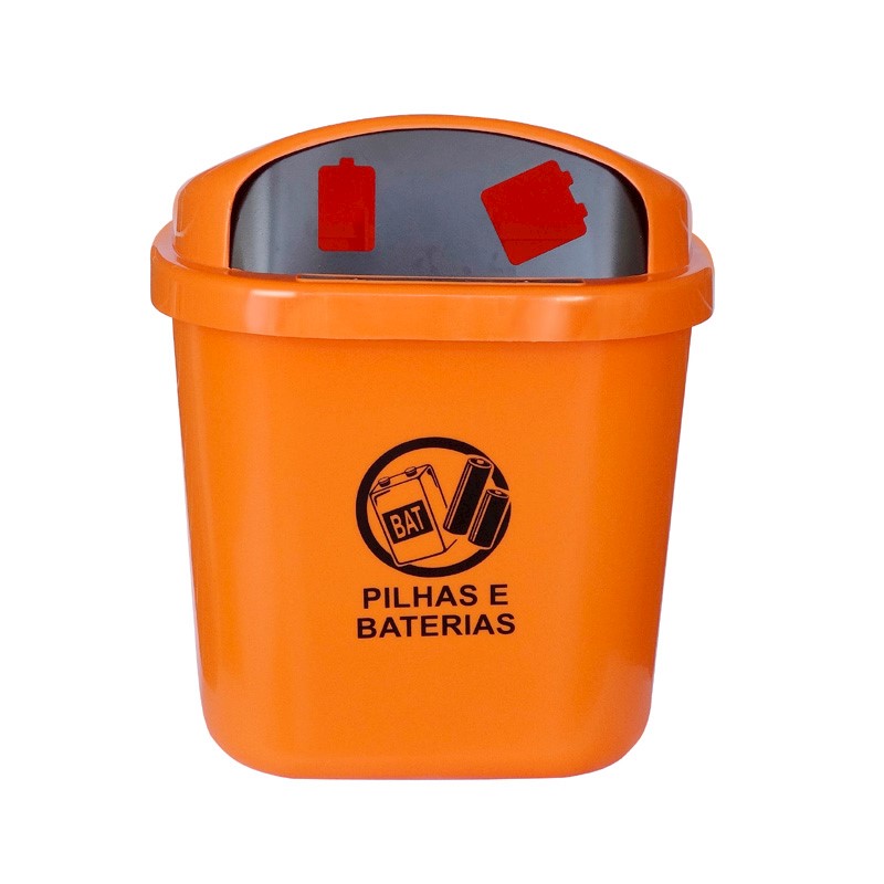 Cesto Coletor Descarte Pilhas e Baterias 40Lts - ST3P
