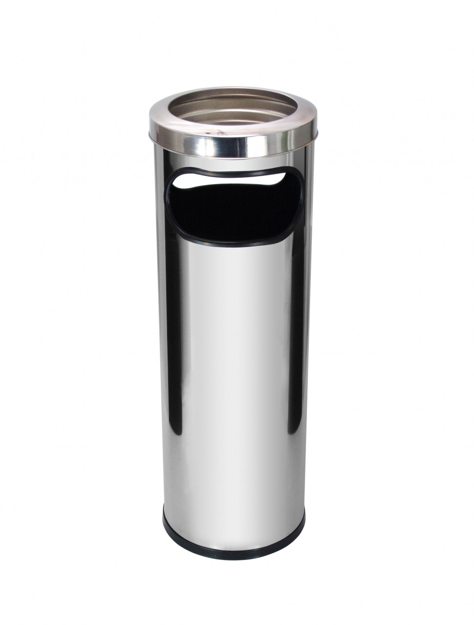 Cinzeiro Lixeira Em Aço Inox Com Aro Inox 30L JSN