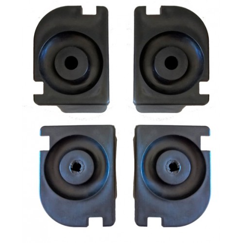 Conjunto Sapatas para Carrinho Lavanderia 370Lts