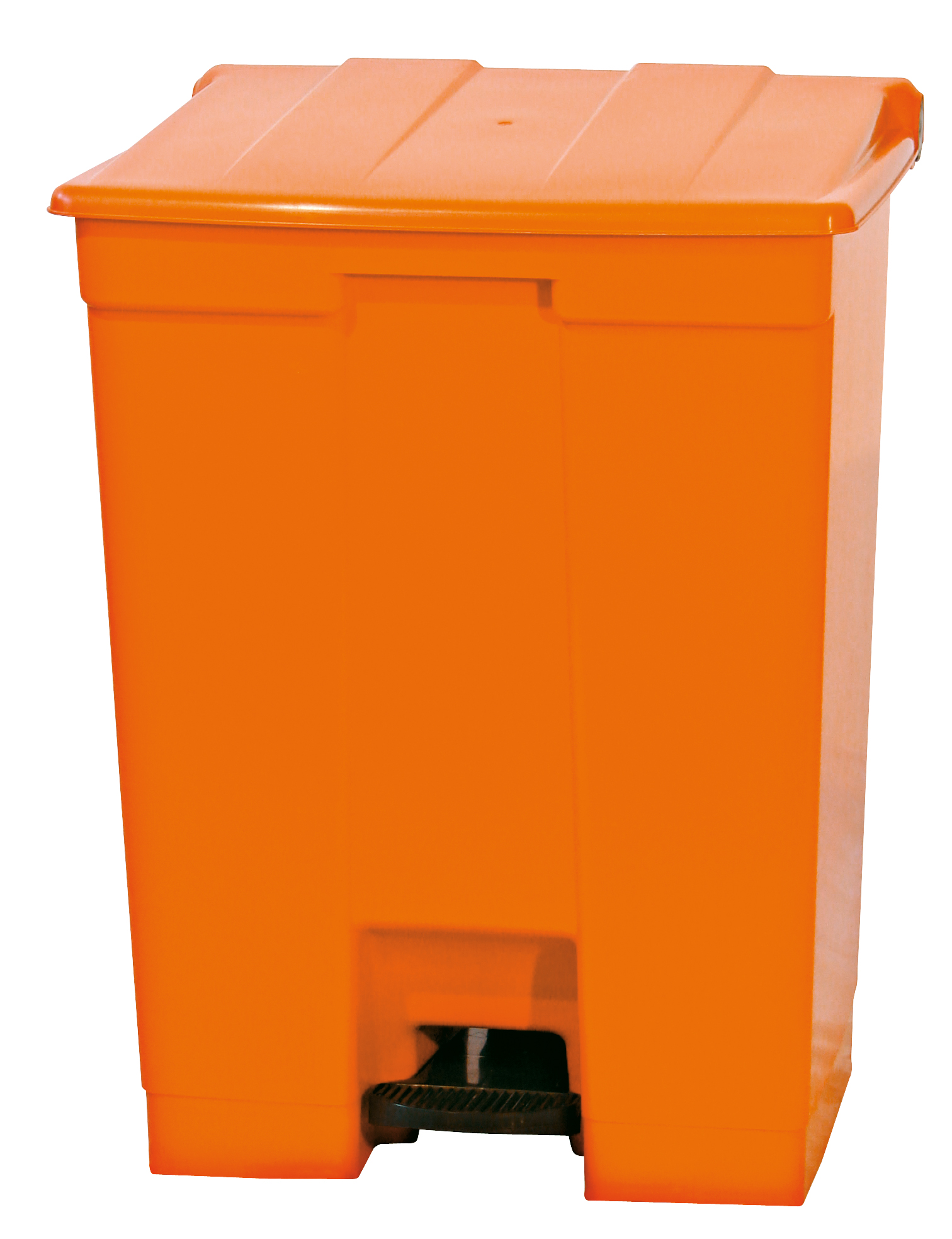 Lixeira com Pedal 30Lts Bralimpia - Laranja