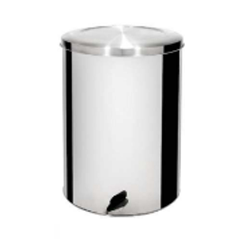 Lixeira com tampa pedal 20 x 25 Aço-Inox 07 Litros