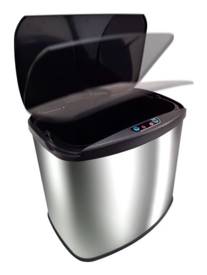 Lixeira em Aço Inox Escovado Automática com Sensor 6Lts
