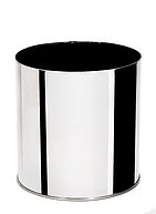 Lixeira sem tampa 24 x 25 Aço-Inox 13 Litros