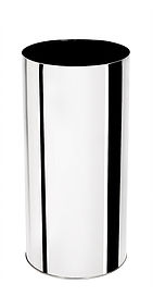 Lixeira sem tampa 24 x 50 Aço-Inox 25 Litros