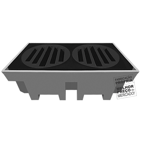 PALLETS DE CONTENÇÃO PARA 2 TAMBORES 255 Litros