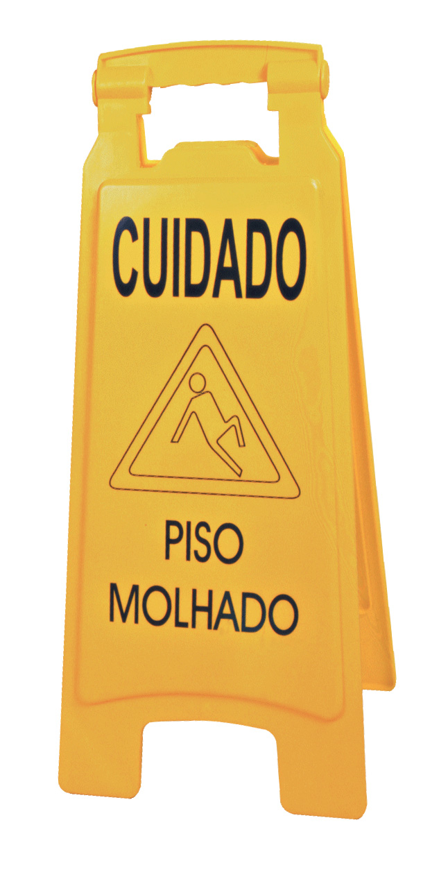 Placa de Sinalização de Piso Molhado