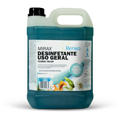 Renko - Desinfetante Alta Diluição 5Lts - Floral Talco