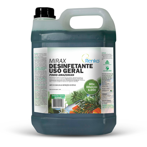 Renko - Desinfetante Alta Diluição 5Lts - Pinho Amazonian