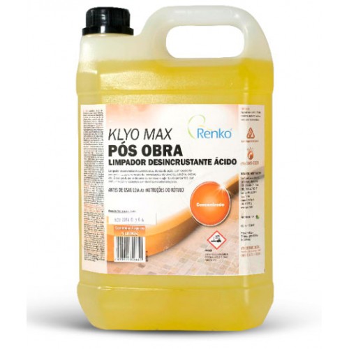 Renko - Limpador Desincrustante Ácido Pós Obra - 5Lts