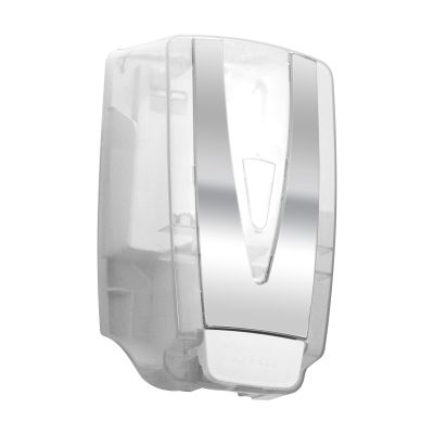 Saboneteira Unik Cristal com Reservatorio 900 ml com Detalhe Cromado JSN