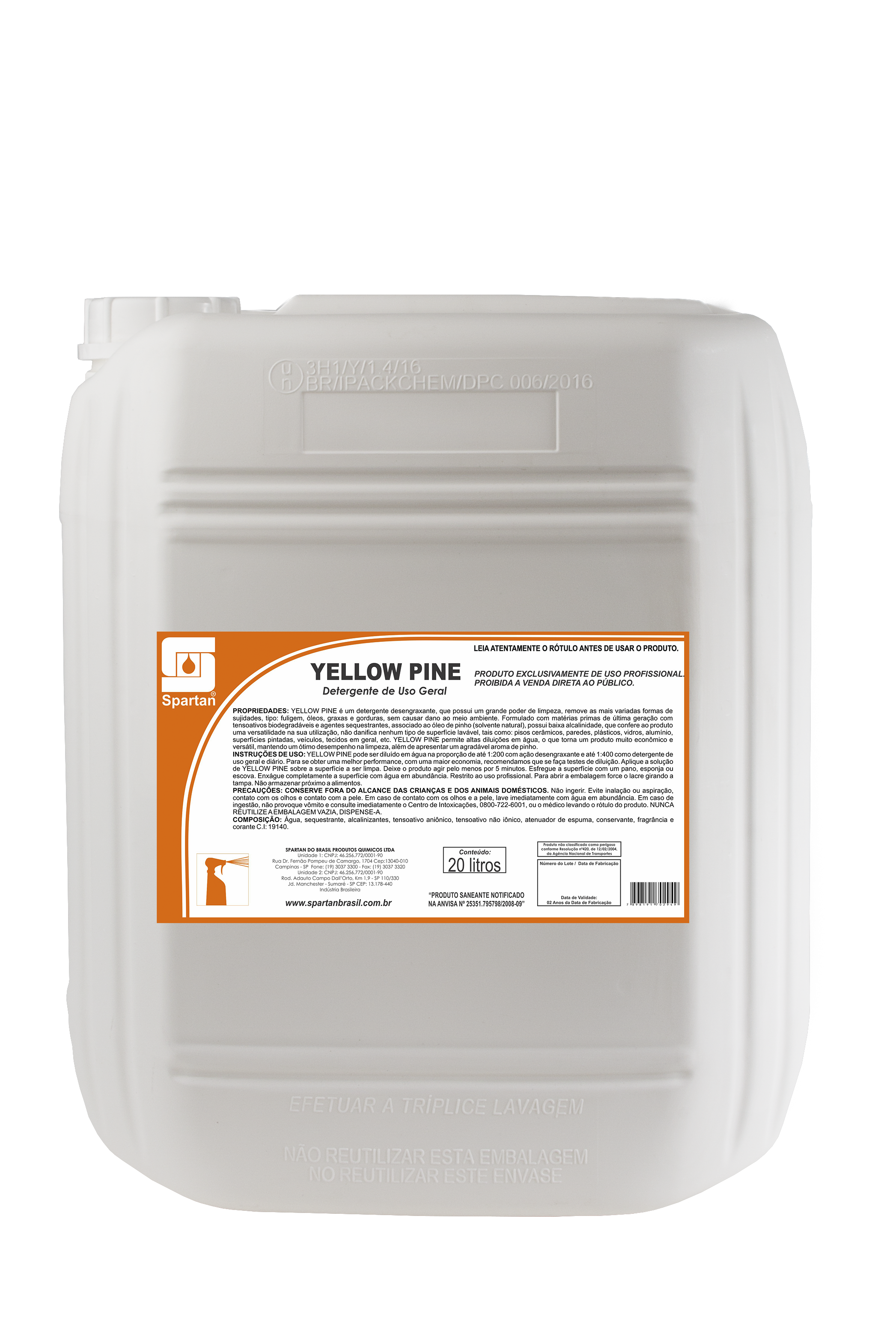 Spartan - Detergente Desengraxante Yellow Pine 20L