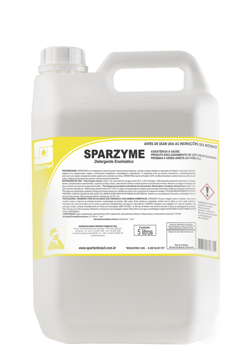 Sparzyme Detergente 5 litros Spartan