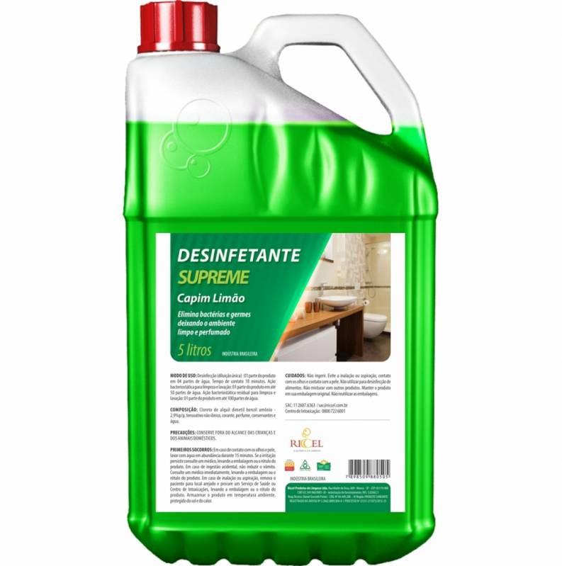 Desinfetantes Concentrado 5 Litros Maceió - Detergente Profissional Desincrustante