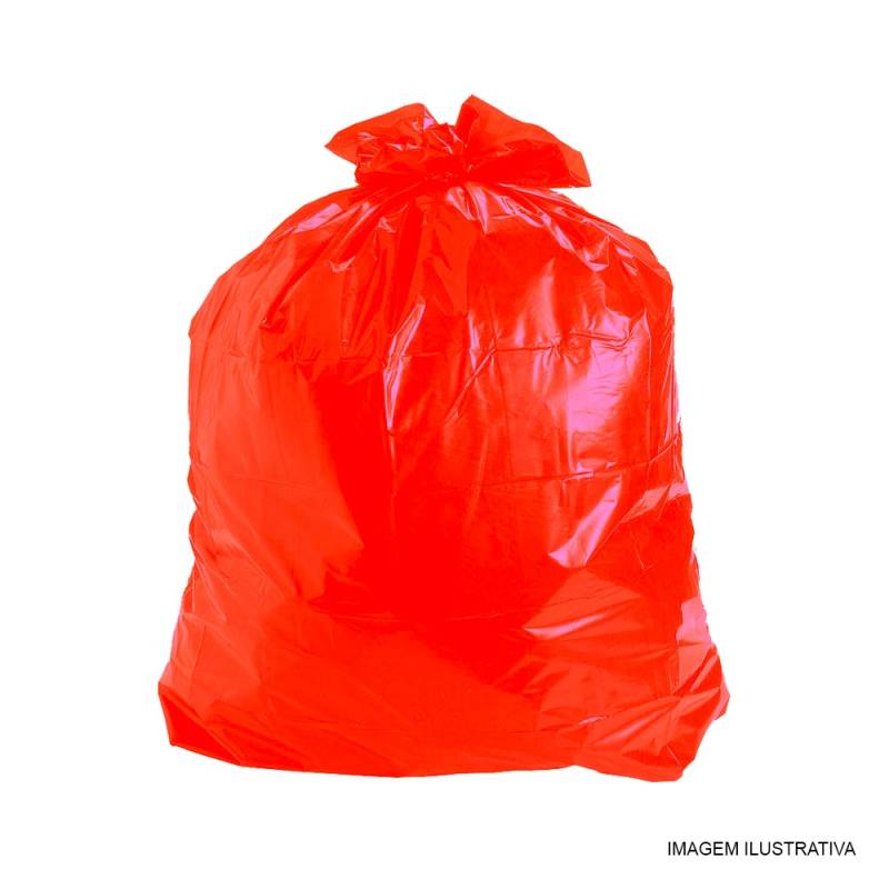 Saco de Lixo Vermelho Preço Natal - Saco de Lixo para Condomínio