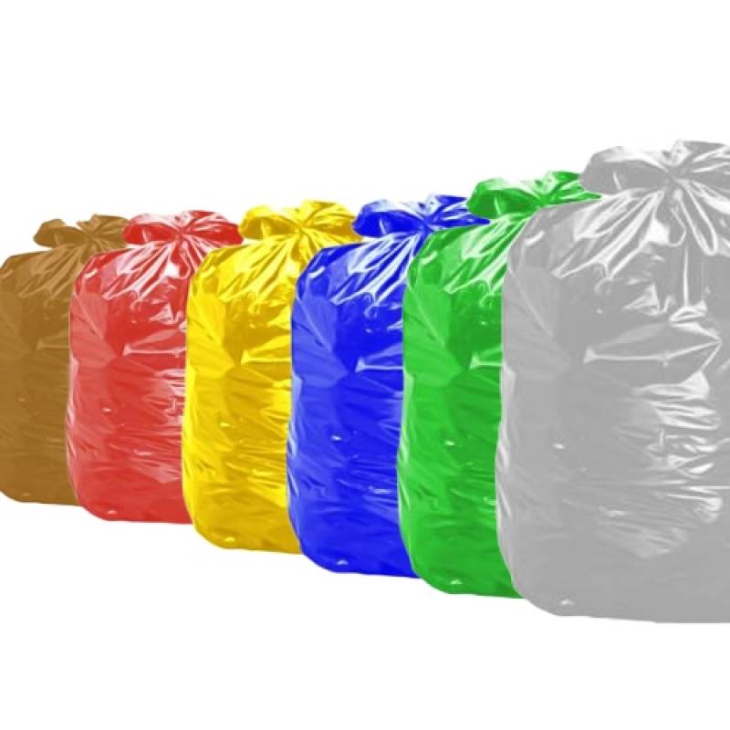 Venda de Saco de Lixo para Coleta Seletiva São Paulo - Saco de Lixo Colorido